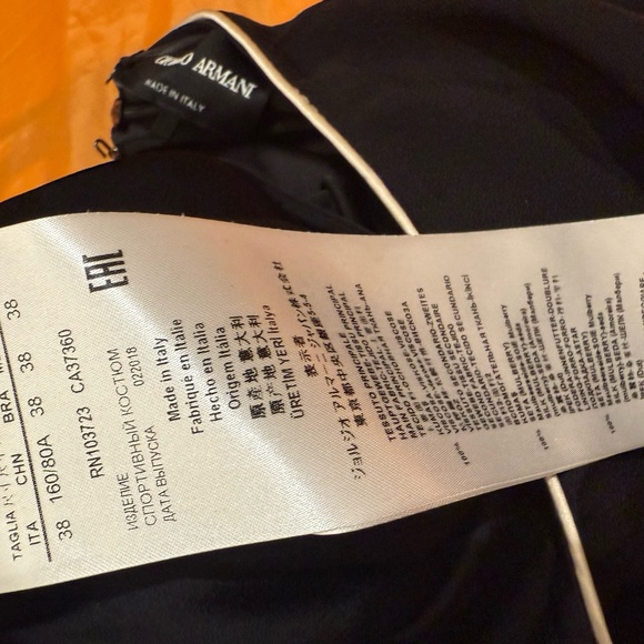 Emporio Armani Black Jumpsuit shorts - Picture 3 of 10